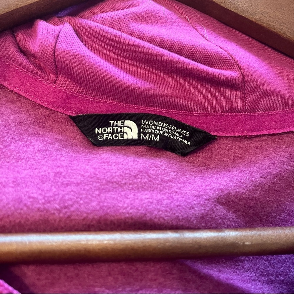 The North Face Fave Lite Full-Zip Magenta or Purple Hoodie Size Medium RN 61661 - Picture 9 of 12
